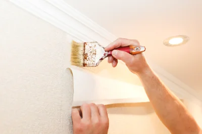 Pose de papier peint à Nachamps — revêtements muraux et toiles de verre